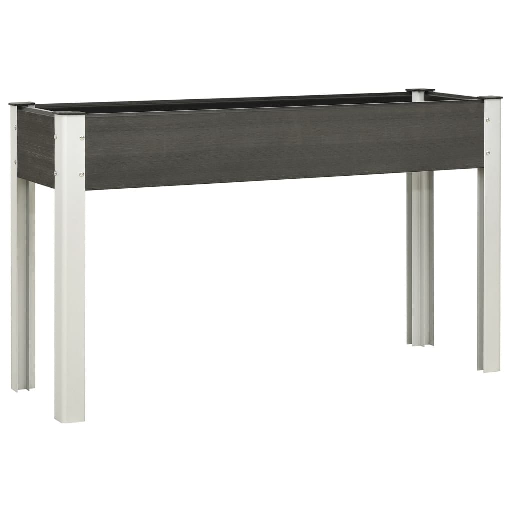 vidaXL Garden Raised Bed Grey 120x40x75 cm WPC
