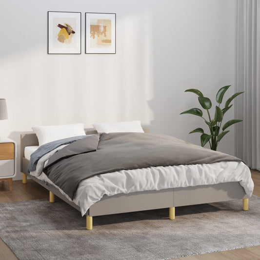 vidaXL Weighted Blanket with Cover Grey 137x200 cm Single 6 kg Fabric