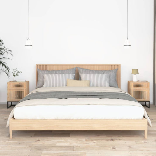 vidaXL Bedside Cabinets 2 pcs 40x30x55.5 cm Engineered Wood&Iron