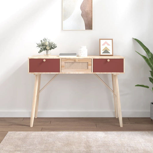 vidaXL Console Table with Drawers 105x30x75 cm Engineered Wood