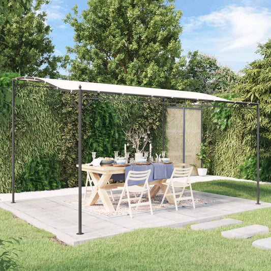 vidaXL Canopy Cream 4x3 m 180 g/må_ Fabric and Steel
