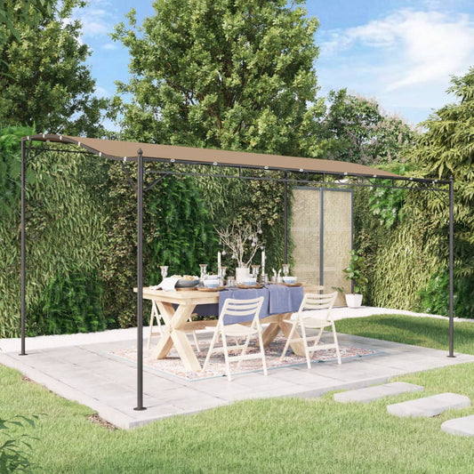 vidaXL Canopy Taupe 4x3 m 180 g/må_ Fabric and Steel
