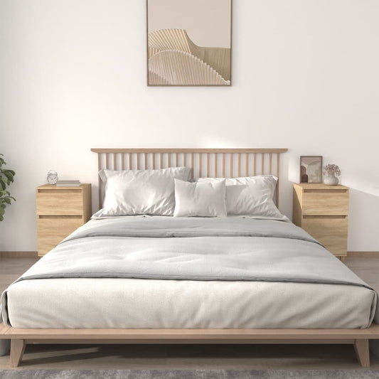 vidaXL Bedside Cabinets 2 pcs Sonoma Oak 40x35x70 cm