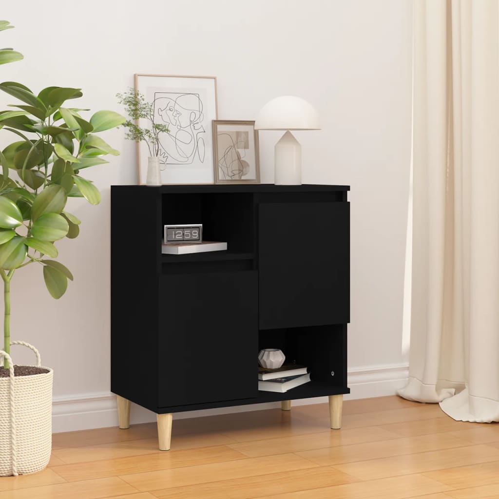 vidaXL Sideboard Black 60x35x70 cm Engineered Wood