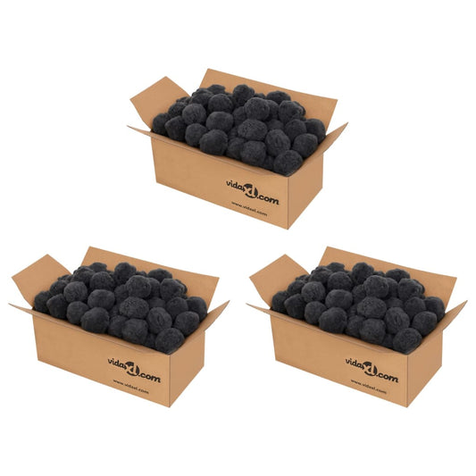 vidaXL Odor Removal Pool Filter Balls Black 2100 g Polyethylene