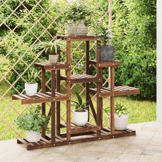 vidaXL Flower Stand 110x25x96 cm Solid Wood Fir