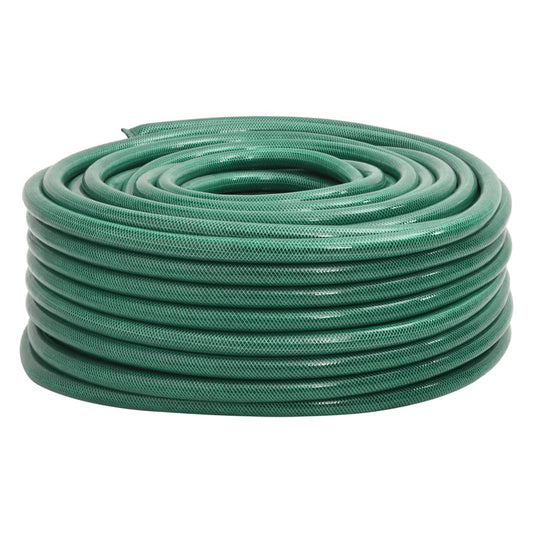 vidaXL Garden Hose Green 1.3" 50 m PVC