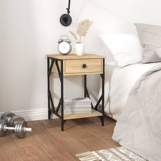 vidaXL Bedside Cabinets 2 pcs Sonoma Oak 40x42x60 cm Engineered Wood