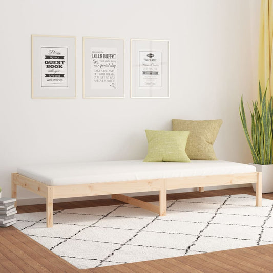 vidaXL Day Bed 80x200 cm Solid Wood Pine