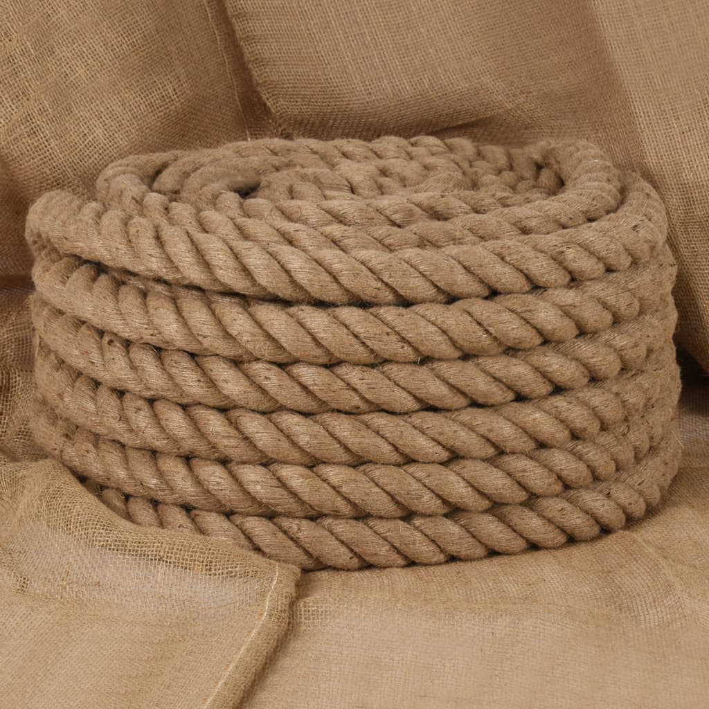 vidaXL Jute Rope 25 m Long 30 mm Thick