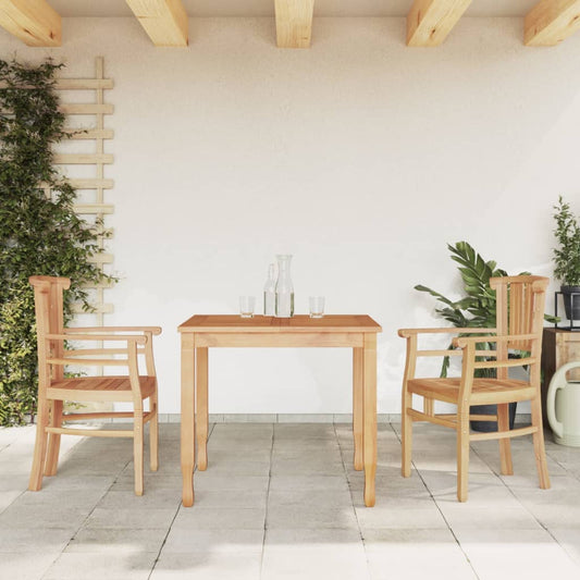 vidaXL 3 Piece Garden Dining Set Solid Wood Teak