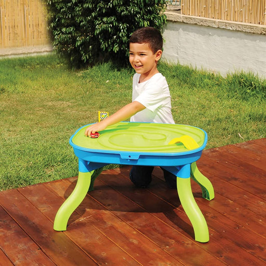 vidaXL 3-in-1 Children Sand&Water Table 67.5x52x38 cm Polypropylene
