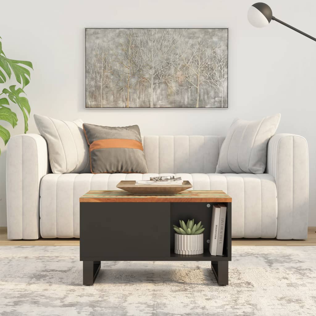 vidaXL Coffee Table 60x50x35 cm Solid Wood Reclaimed
