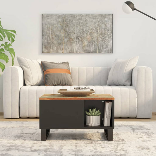 vidaXL Coffee Table 60x50x35 cm Solid Wood Reclaimed