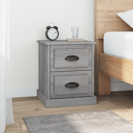 vidaXL Bedside Cabinets 2 pcs Grey Sonoma 39x39x47.5 cm Engineered Wood
