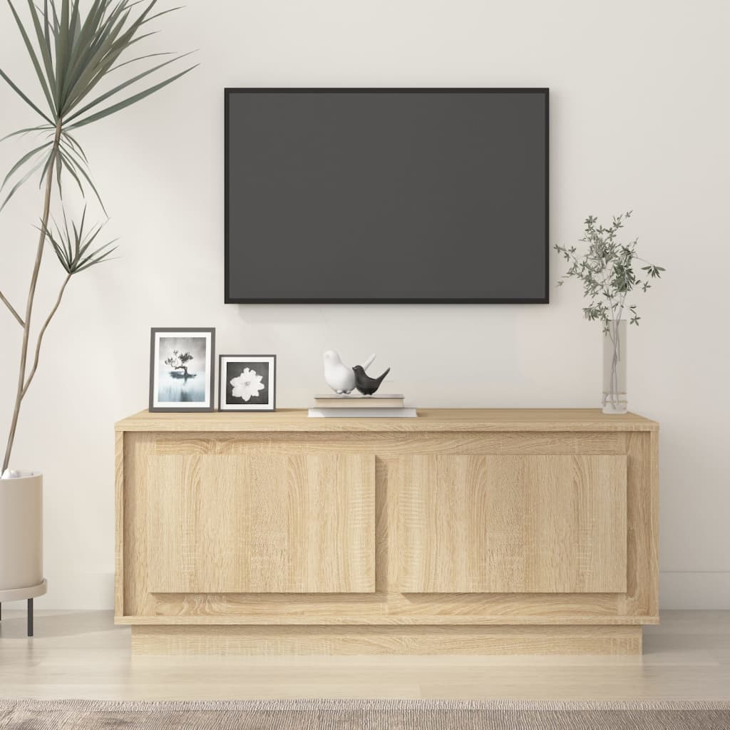 vidaXL Coffee Table Sonoma Oak 102x50x44 cm Engineered Wood