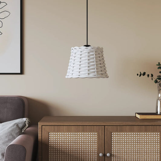 vidaXL Ceiling Lamp Shade White Ì÷20x15 cm Wicker