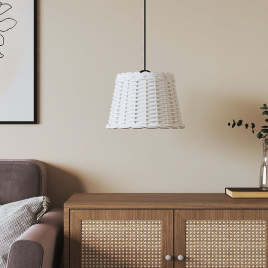 vidaXL Ceiling Lamp Shade White Ì÷30x20 cm Wicker