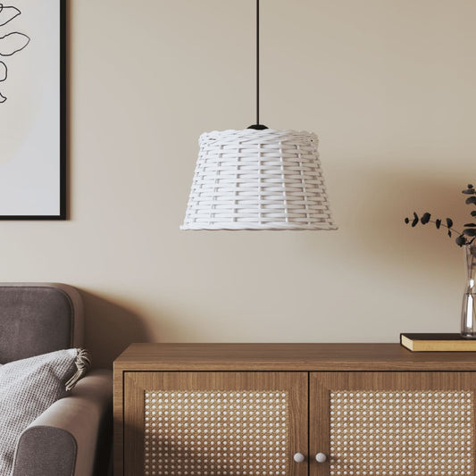 vidaXL Ceiling Lamp Shade White Ì÷38x23 cm Wicker