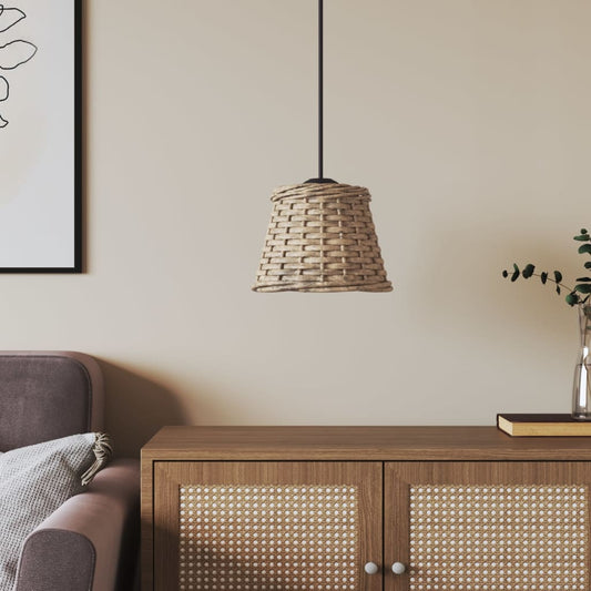 vidaXL Ceiling Lamp Shade Brown Ì÷15x12 cm Wicker