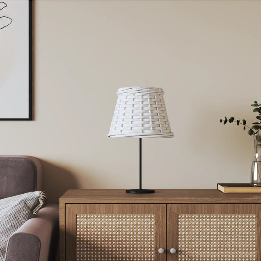vidaXL Lamp Shade White Ì÷15x12 cm Wicker