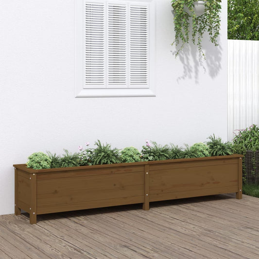 vidaXL Garden Raised Bed Honey Brown 199.5x40x39 cm Solid Wood Pine