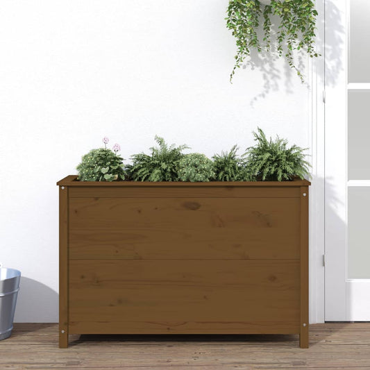 vidaXL Garden Raised Bed Honey Brown 119.5x40x78 cm Solid Wood Pine