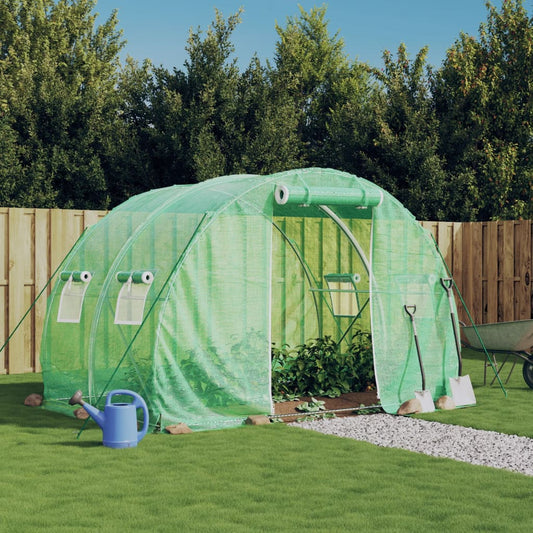 vidaXL Greenhouse with Steel Frame Green 6 må_ 3x2x2 m