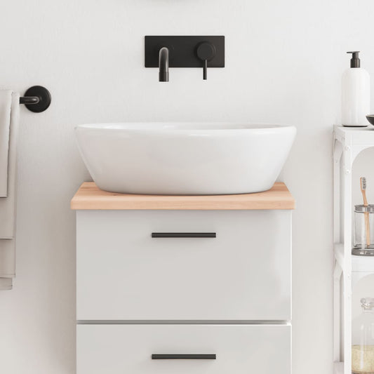 vidaXL Bathroom Countertop 40x50x2 cm Untreated Solid Wood