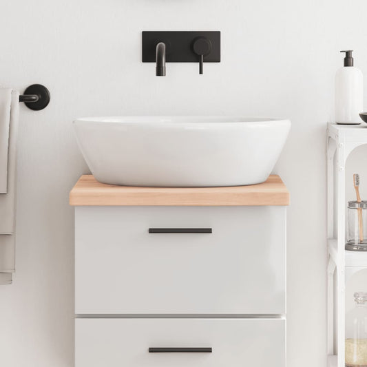 vidaXL Bathroom Countertop 40x50x(2-4) cm Untreated Solid Wood