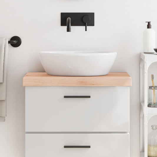 vidaXL Bathroom Countertop 60x30x(2-6) cm Untreated Solid Wood