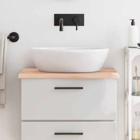 vidaXL Bathroom Countertop 60x50x2 cm Untreated Solid Wood