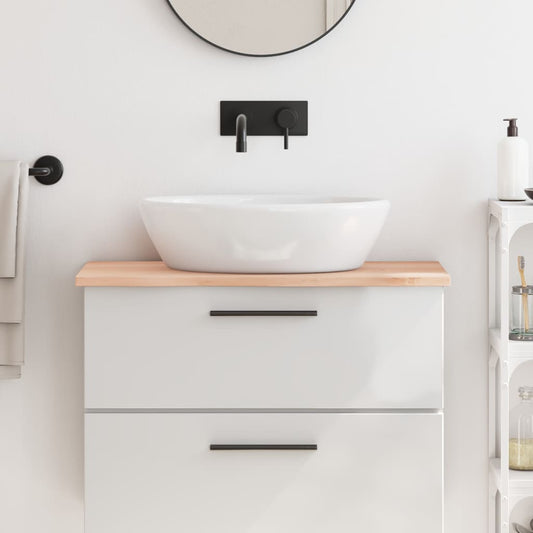 vidaXL Bathroom Countertop 80x30x2 cm Untreated Solid Wood