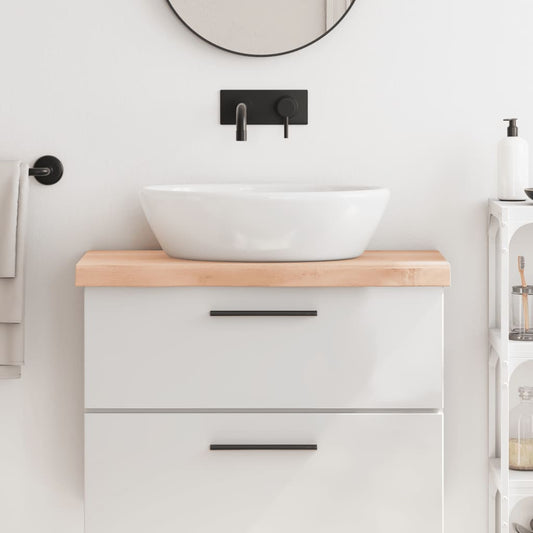vidaXL Bathroom Countertop 80x40x(2-6) cm Untreated Solid Wood