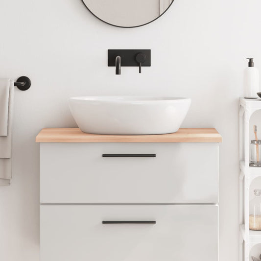 vidaXL Bathroom Countertop 80x50x2 cm Untreated Solid Wood