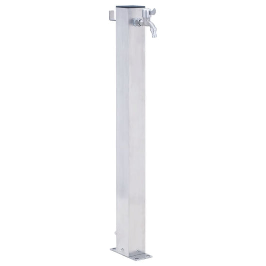 vidaXL Garden Water Column 40 cm Stainless Steel Square