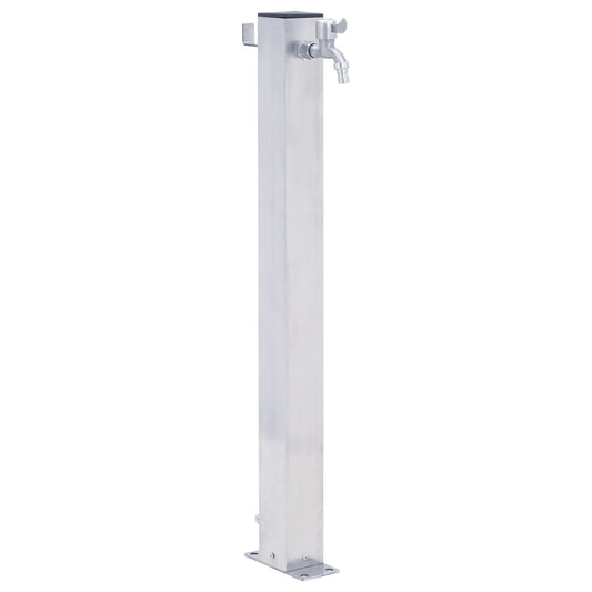 vidaXL Garden Water Column 100 cm Stainless Steel Square