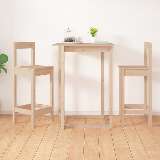 vidaXL Bar Stools 2 pcs 40x41.5x112 cm Solid Wood Pine