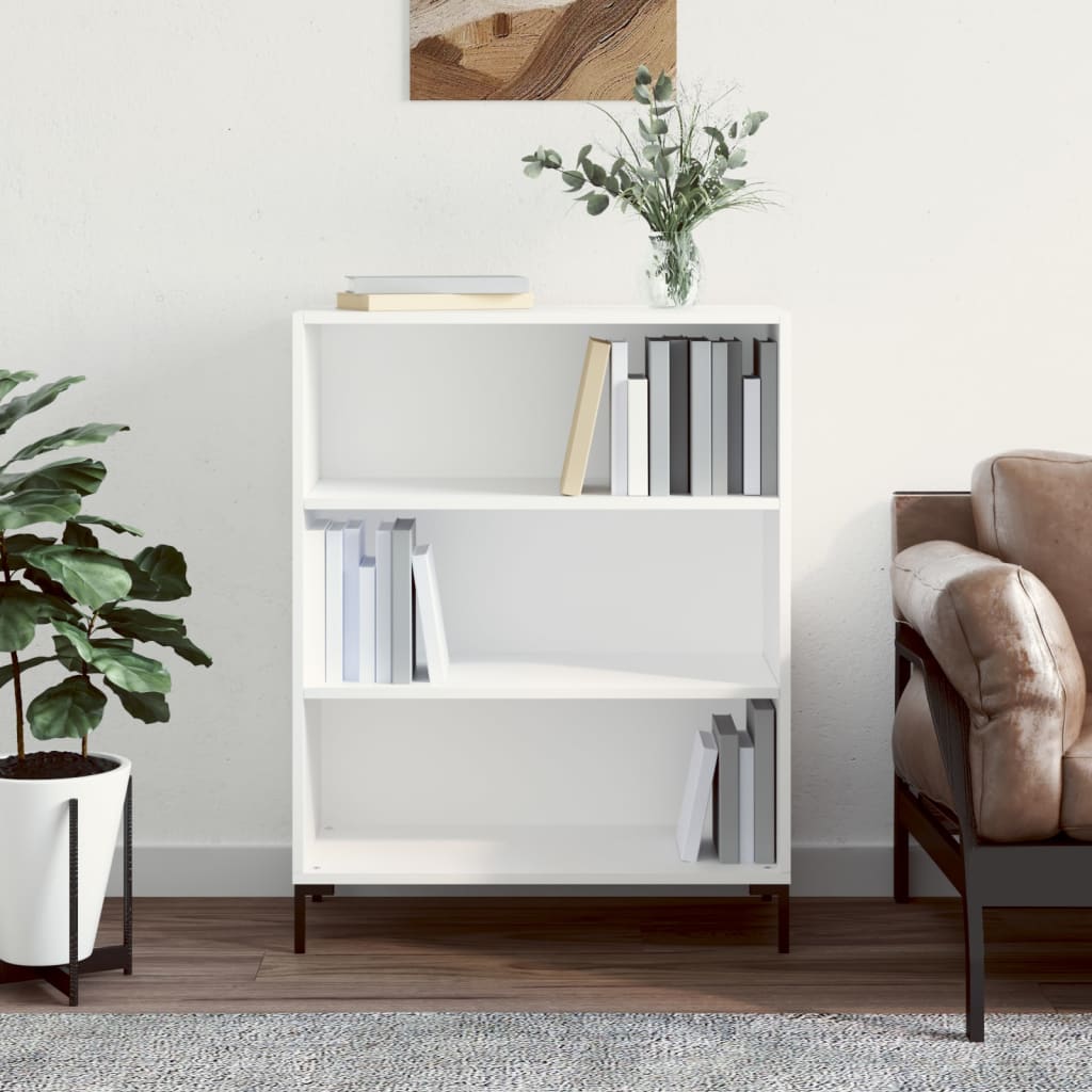 vidaXL Bookcase White 69.5x32.5x90 cm Engineered Wood