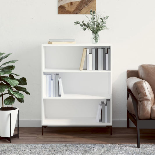 vidaXL Bookcase White 69.5x32.5x90 cm Engineered Wood