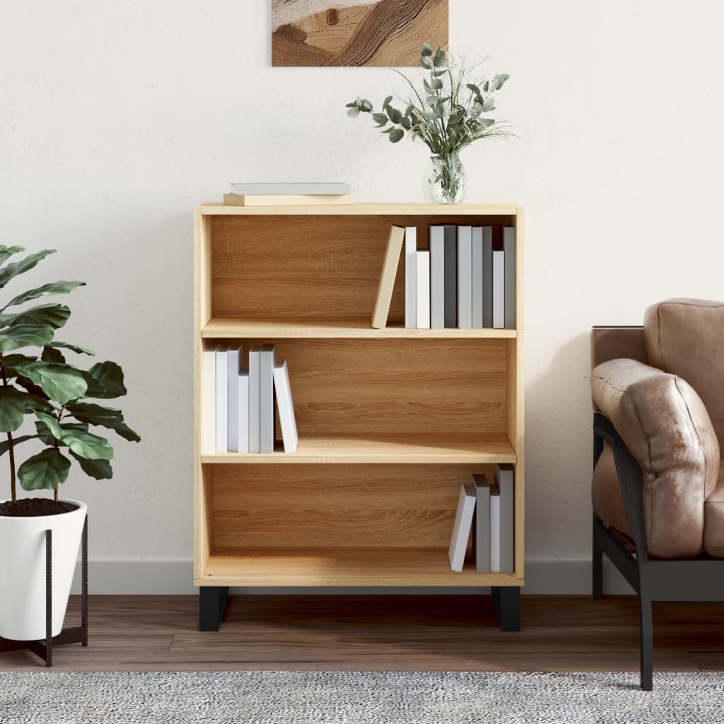 vidaxL Shelf Cabinet Sonoma Oak 69.5x32.5x90 cm Engineered Wood
