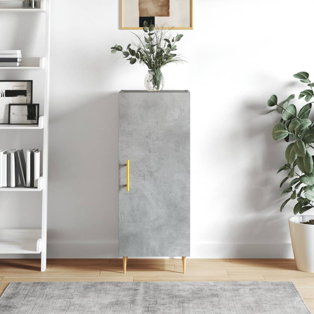 vidaXL Sideboard Concrete Grey 34.5x34x90 cm Engineered Wood