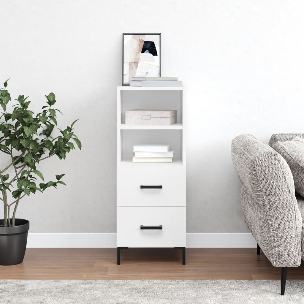 vidaXL Sideboard White 34.5x34x90 cm Engineered Wood
