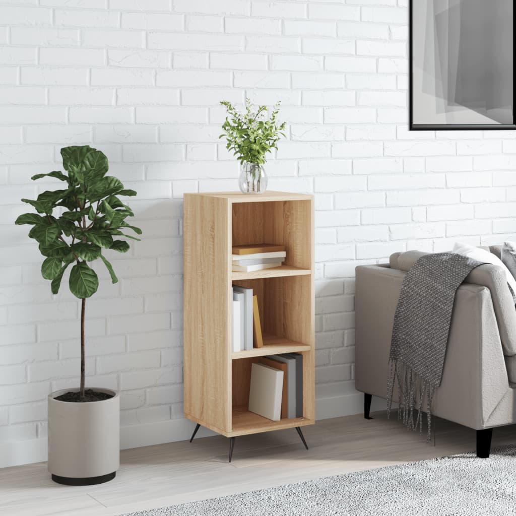 vidaxL Shelf Cabinet Sonoma Oak 34.5x32.5x90 cm Engineered Wood