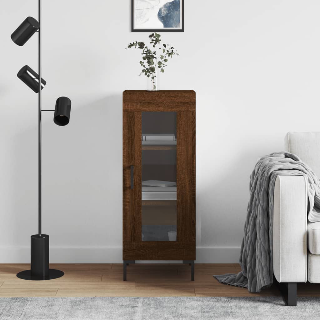 vidaXL Sideboard Brown Oak 34.5x34x90 cm Engineered Wood
