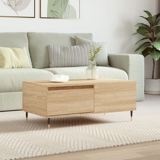 vidaXL Coffee Table Sonoma Oak 90x50x36.5 cm Engineered Wood