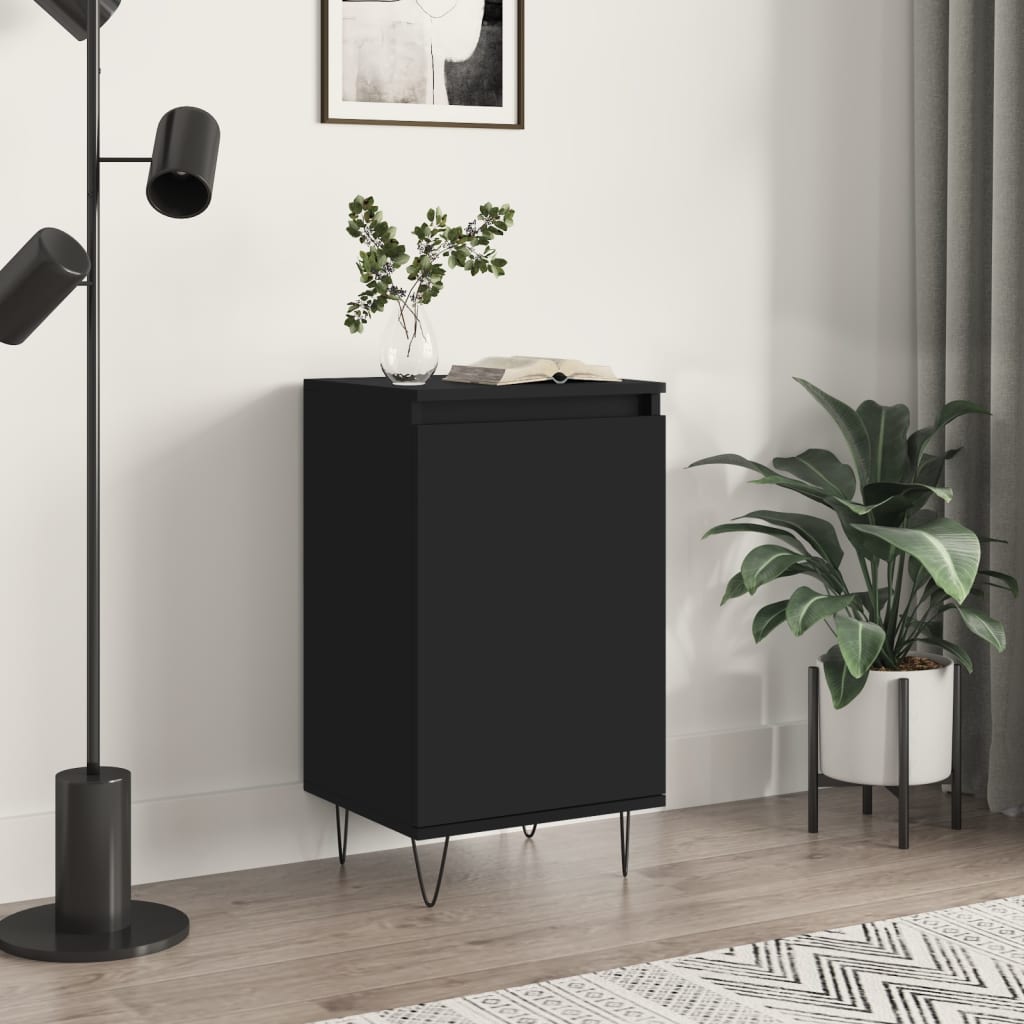 vidaXL Sideboard Black 40x35x70 cm Engineered Wood