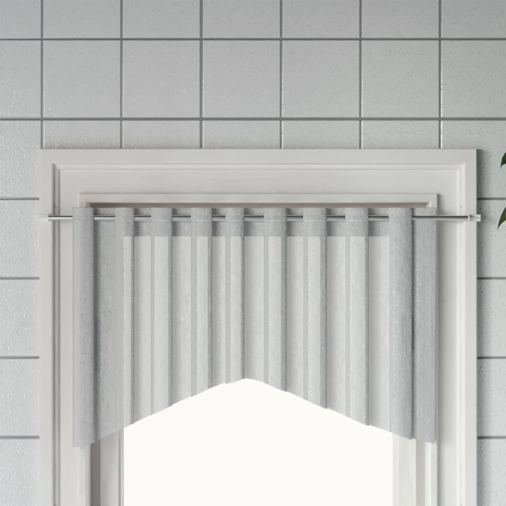 vidaXL Curtain Rails 2 pcs White and Silver 90-130 cm Aluminium