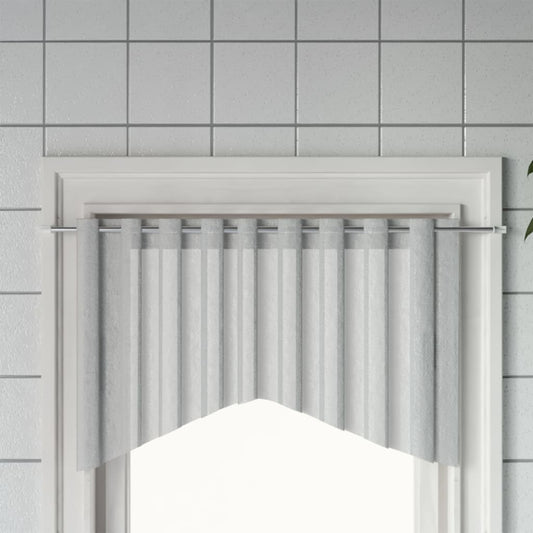 vidaXL Curtain Rails 2 pcs White and Silver 90-130 cm Aluminium