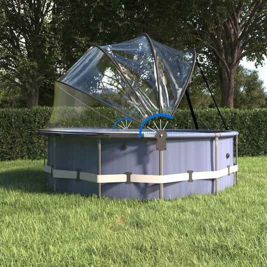 vidaXL Pool Dome with Bracket Round 440x220 cm PVC